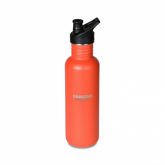 Бутылка Klean Kanteen NEW Classic Sport 27oz (800 мл) Tiger Lily с лазерной гравировкой "Sibaristica"