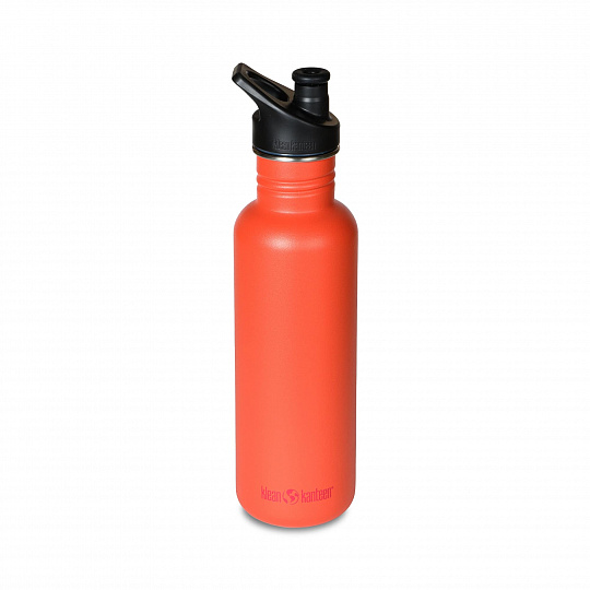 Бутылка Klean Kanteen NEW Classic Sport 27oz (800 мл) Tiger Lily с лазерной гравировкой "Sibaristica"